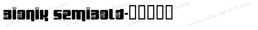 Bionik SemiBold字体转换